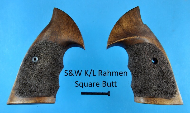 Nussbaum-Griffschalen für S&W K/L-Rahmen Square Butt (eckiger Rahmen)