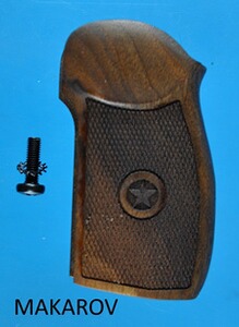 Nussbaum-Griffschalen für Pistole Makarow