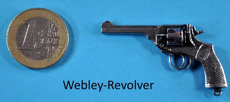 Webley-Revolver England als Metall-Anstecker