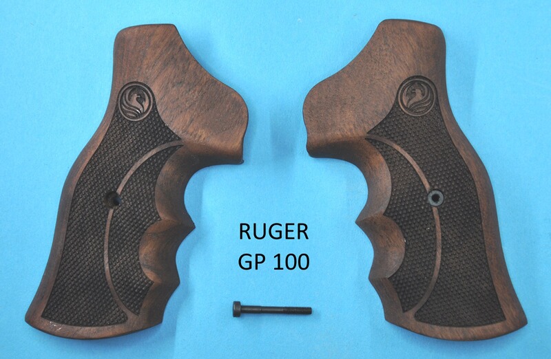 Nussbaum-Griffschalen für Revolver RUGER GP 100