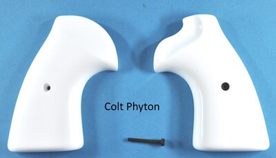 Weiße Griffschalen für Colt Phyton