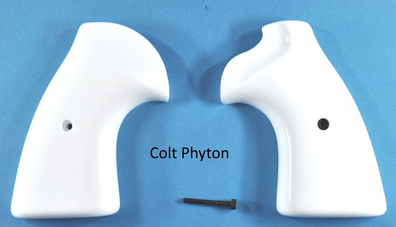 Weiße Griffschalen für Colt Phyton