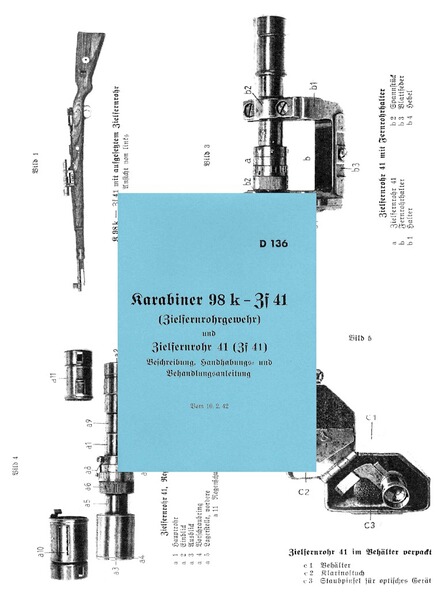 Nachdruck Wehrmacht Dienstvorschrift Scharfschützen-Karabiner 98k