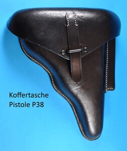 Koffertasche für Pistole P38 Wehrmacht Repro !!!