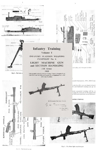 Nachdruck der englischen Ausbildungsvorschrift für das leichte BREN-Maschinengewehr von 1955.