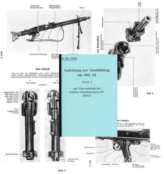 Nachdruck Grenzschutz-Dienstvorschrift MG 42
