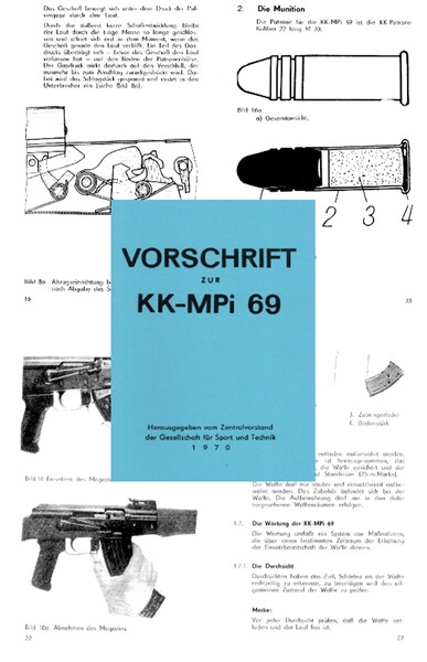 Nachdruck DDR Dienstvorschrift Kleinkaliber-Kalaschnikow KK Mpi 69