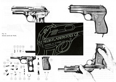 Nachdruck Deutsche Bedienungsanleitung Pistole CZ 27 Cal. 7,65 mm