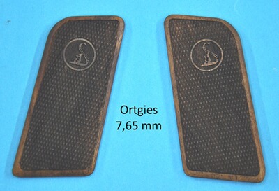 Nussbaum-Griffschalen für Pistole Ortgies im Cal. 7,65 mm