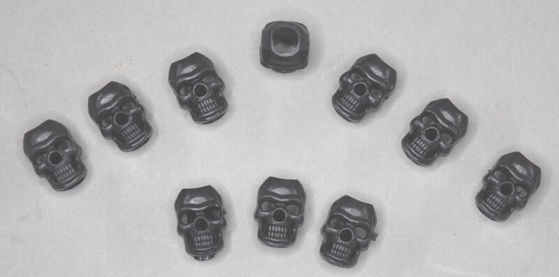 1 Kordelstopper Skull Schwarz