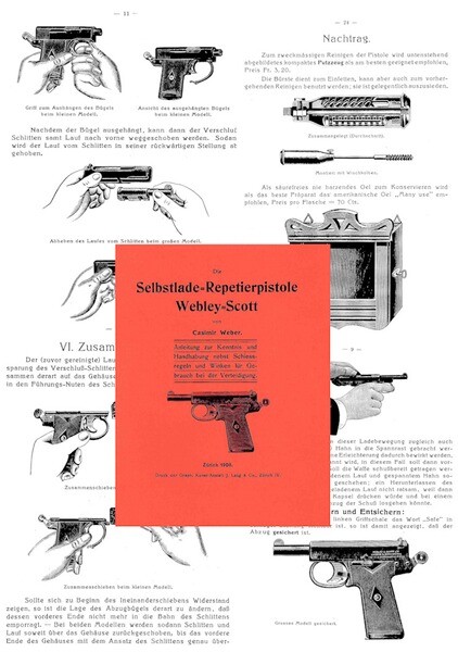 Nachdruck Bedienungsanleitung der Webley u. Scott Selbstladepistole