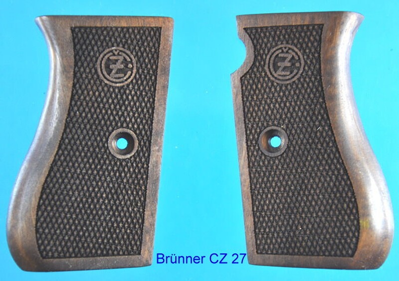 Nussbaum-Griffschalen für Brünner CZ 24 und 27
