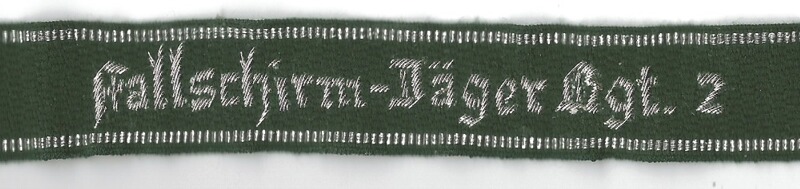 Ärmelband "Fallschirm-Jäger Rgt. 2" Repro !!!