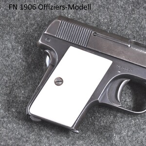 Weiße Griffschalen für Pistole FN 1906 Offiziers-Modell im Cal. 6,35 mm