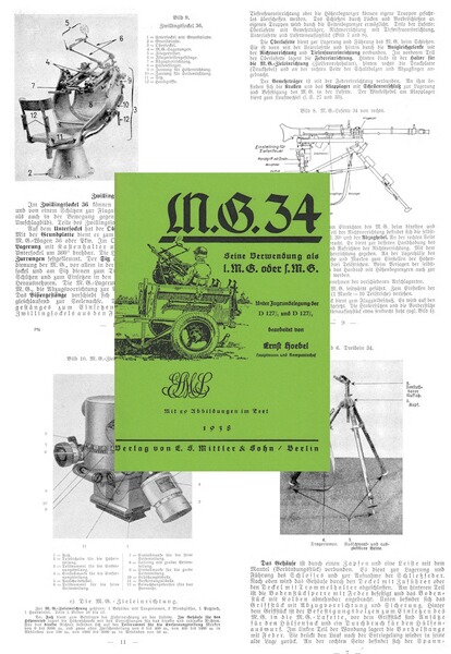 Nachdruck Bedienungsanleitung MG 34 Wehrmacht von 1938