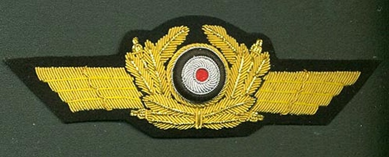 Mützen-Schwinge für Gereral-Schirmmütze Luftwaffe Repro !!!