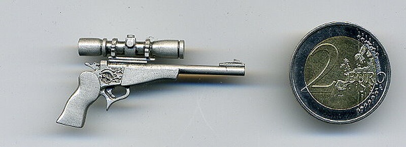 CONTENDER-Pistole als Metall-Anstecker