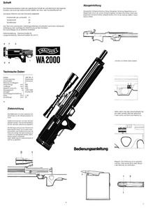 Nachdruck Bedienungsanleitung Selbstlade-Gewehr Walther WA2000