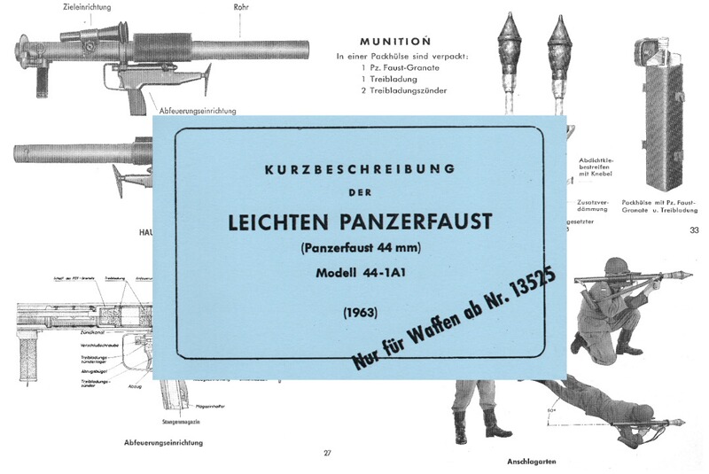 Nachdruck Bedienungsanleitung leichte Panzerfaust 44 (BW)