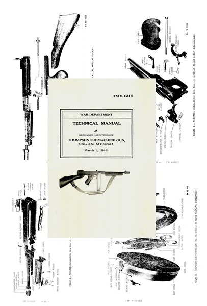 Nachdruck US-Dienstvorschrift Maschinenpistole M1928A1 Thomson
