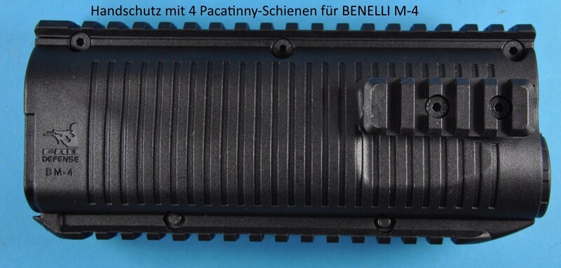 Taktische Handschutz für Benelli M4 mit 4 Picatinny Schienen