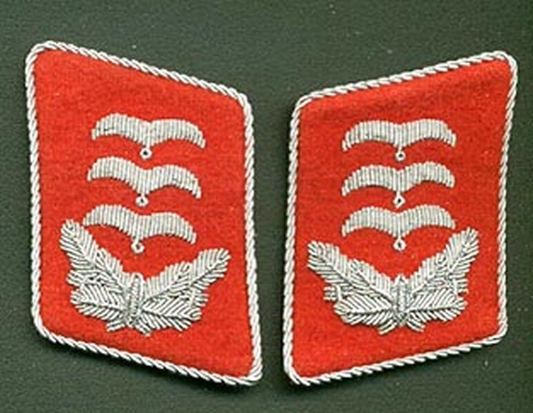 Kragenspiegel Luftwaffe Hauptmann Flak Repro !!!