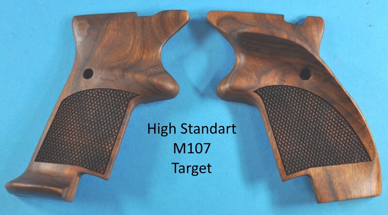 Nussbaum Griffschalen für Pistole High Standart M-107 Target-Ausführung