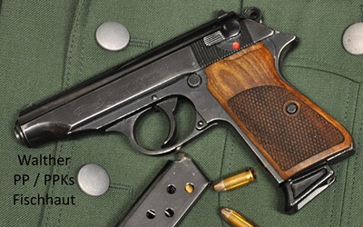 Nussbaum-Griffschalen mit Fischhaut für Walther PP und PPKs (nicht PPK)