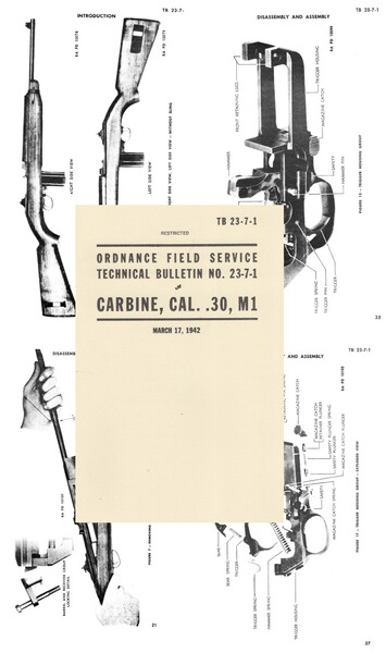 Nachdruck US-Dienstvorschrift 30M1 Carbine Feld-Instandsetzung