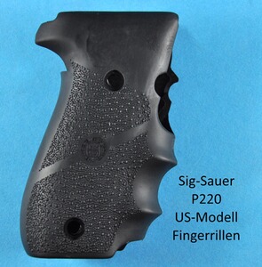 HOGUE Gummigriff mit Fingerrillen für für Pistole Sig Sauer P220 (nur US-Modell)