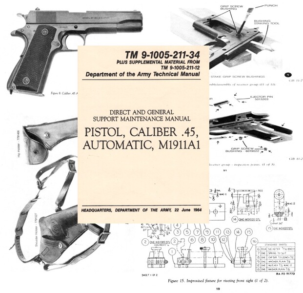 Nachdruck Technisches Handbuch Colt 1911A1 Government