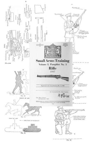 Nachdruck Englische Ausbildungs-Vorschrift für Enfield No. 1 Karabiner von 1937