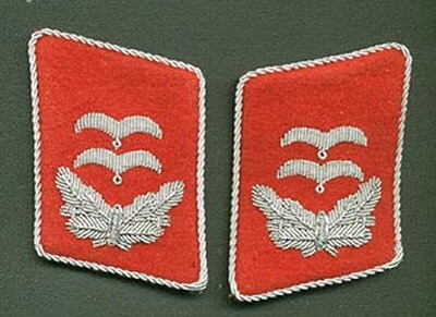 Kragenspiegel Luftwaffe Oberleutnant Flak Repro !!!