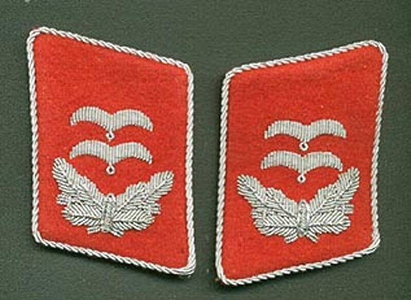 Kragenspiegel Luftwaffe Oberleutnant Flak Repro !!!