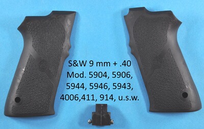 HOGUE Gummigriffschalen für S&W Pistolen 5900er Serie Cal. 9 mm und .40