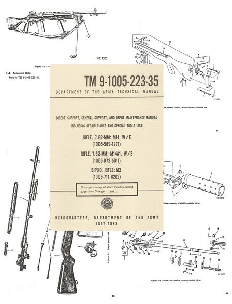 Reparatur- und Instandhaltungs-Hanbuch für das US M14 Gewehr