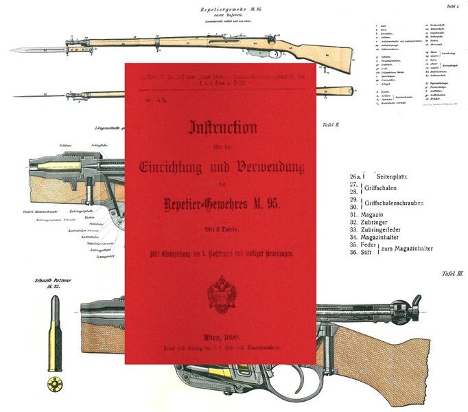 Nachdruck Dienstvorschrift Steyr M95 Gewehr Österreich 1899