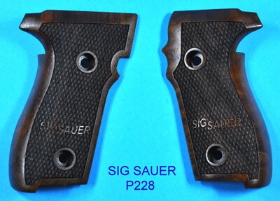 Nussbaum-Griffschalen für Pistole Sig Sauer P228