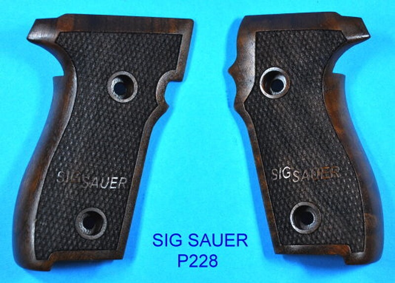 Nussbaum-Griffschalen für Pistole Sig Sauer P228