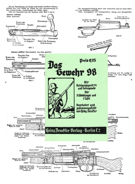 Nachdruck Bedienungsanleitung Gewehr 98