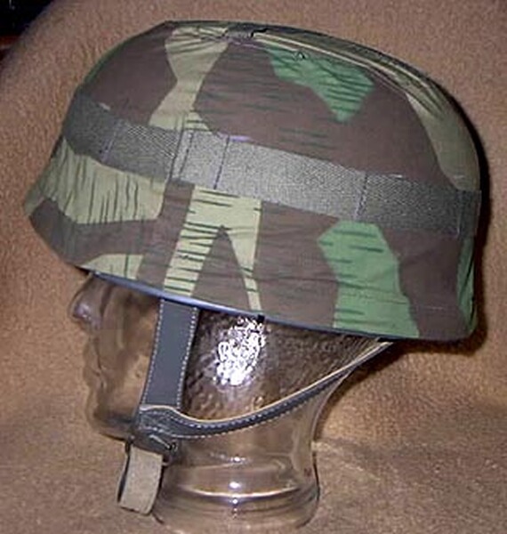 Tarnbezug für Fallschirmjäger-Stahlhelm Wehrmacht Repro !!!