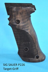 Target-Griffschalen aus Nussbaum für Pistole SIG SAUER P226