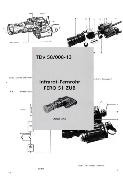 Nachdruck TDv Infrarot-Fernrohr FERO 51 Bundeswehr