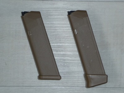 2 original Magazine Glock 17 Gen5 FDE 17 + 19 Schuss unbenutzt neuwertig