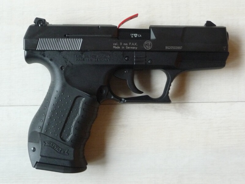 Walther Schreckschusspistole P99 mit Stahlverschluss PTB 762 Kaliber 9mm PAK unbenutzt neuwertig