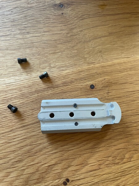 Montageplatte für S&W Revolver für Red Dot Montage.