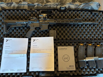 LuxDefTec LTD15 .223 Rem. mit CMMG Bravo .22 l.r.