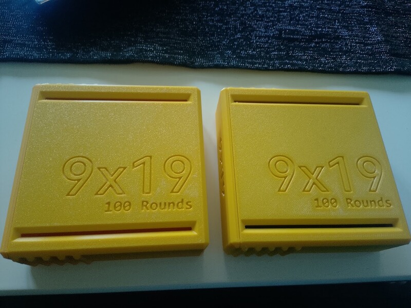 Munitionsbox für 9 mm – Kapazität 100 Patronen – 3D-Druck