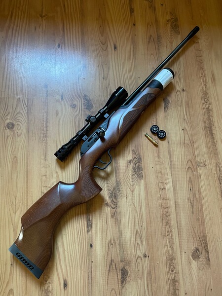 Walther Rotex RM 8 Pressluftgewehr in neuwertigem Zustand mit Zielfernrohr