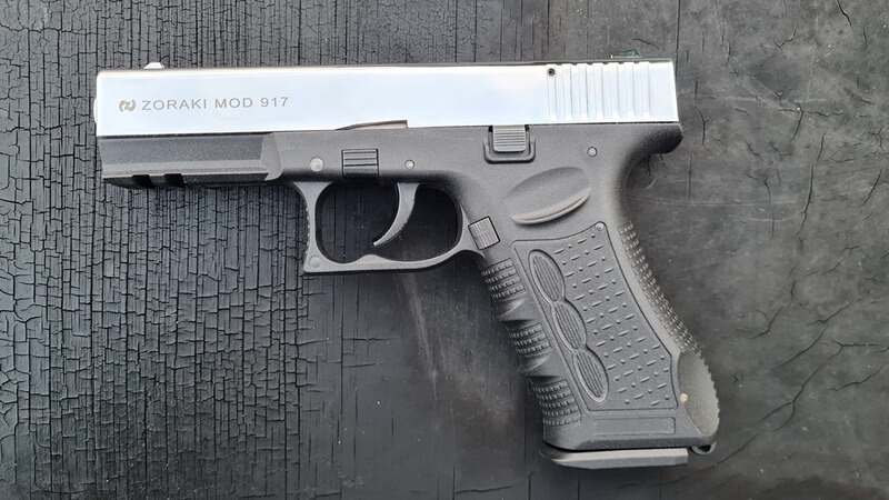 Zoraki 917 Chrome, 9mm P.A.K PTB 1023